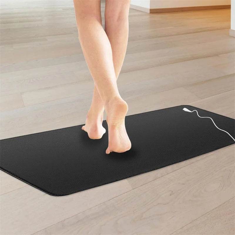 Earthing Mat with Wristband Soft PU Grounding Mat Pad Healthy Balance for Anxiety Relief & Better Sleep Earth Connected Therapy - My Chroma Cart
