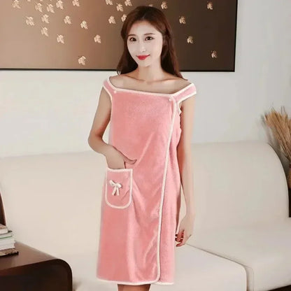 Wearable Bath Towel Dress