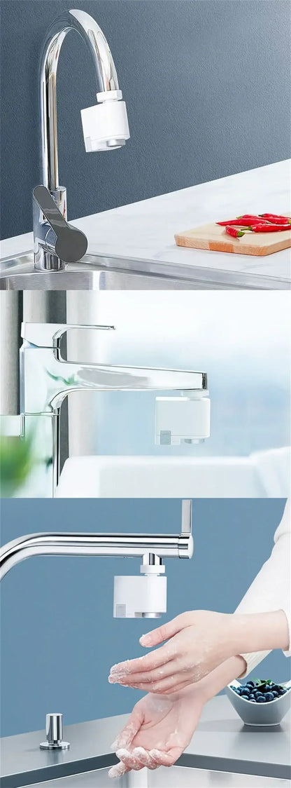Xiaoda Automatic Water Saver Tap Smart Sensor Faucet Infrared Anti-overflow Kitchen Bathroom Inductive Nozzle Saving Device