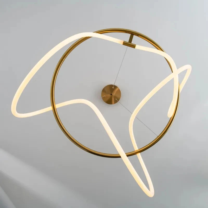 Nordic Gold LED Chandelier Dining Light