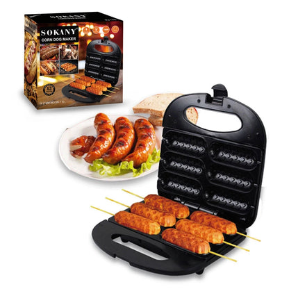 6-Hole Hot Dog Maker Breakfast Machine