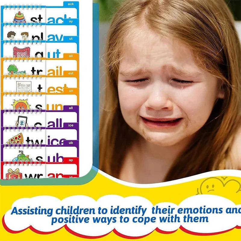 Reading Flip Book Read and Rhyme Flip Books Word Family Flip Books Flash Cards ABC Vocabulary Cards Montessori Educational - My Chroma Cart