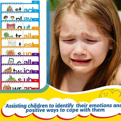 Reading Flip Book Read and Rhyme Flip Books Word Family Flip Books Flash Cards ABC Vocabulary Cards Montessori Educational - My Chroma Cart