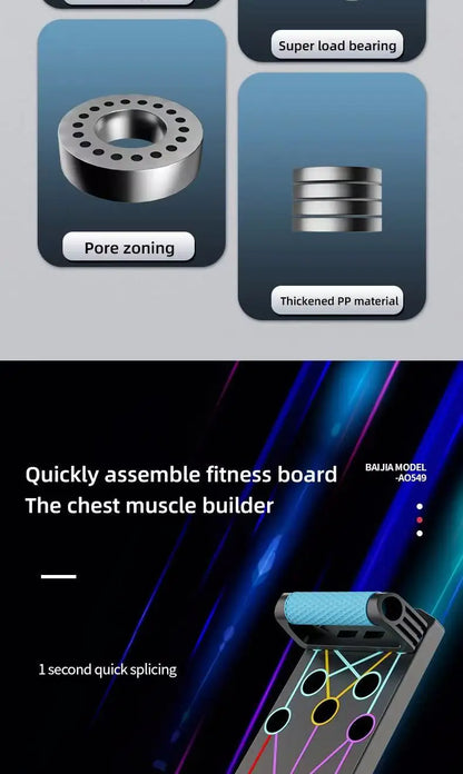 Folding Push-Up Board Trainer