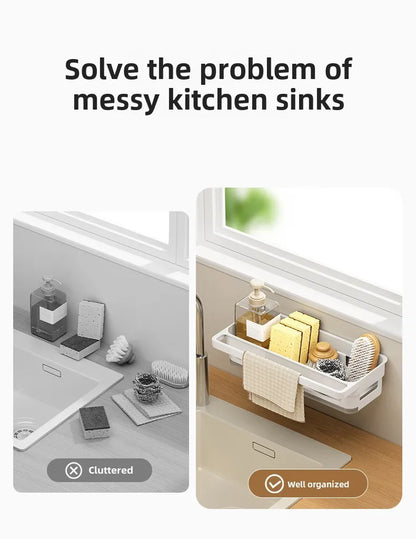 Sink Sponge Holder with Drainage Tray