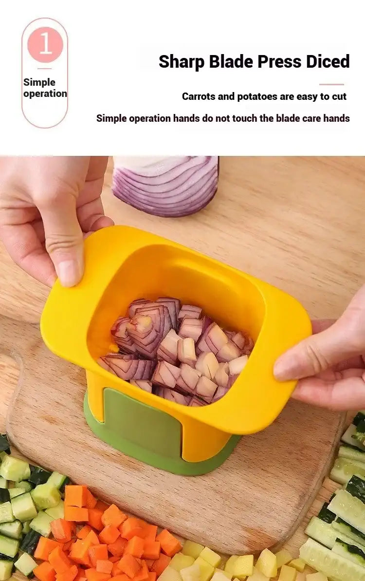 Magic Vegetable Shredder Multi-Functional Garlic Press, Onion Dicer & Potato Slicer Effortless Kitchen Helper