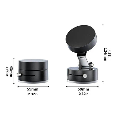 Vacuum Adsorption Magnetic Suction Cup Phone Mount Double Sided Hands-Free Magnetic Cell Phone Holder For Car/Gym/Mirror/Smoot - My Chroma Cart