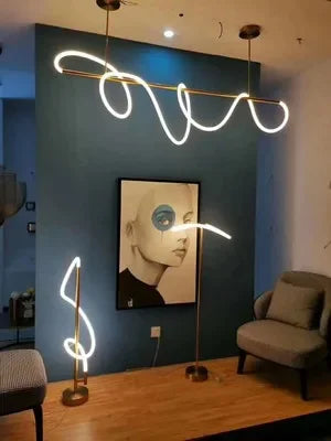 Nordic Gold LED Chandelier Dining Light