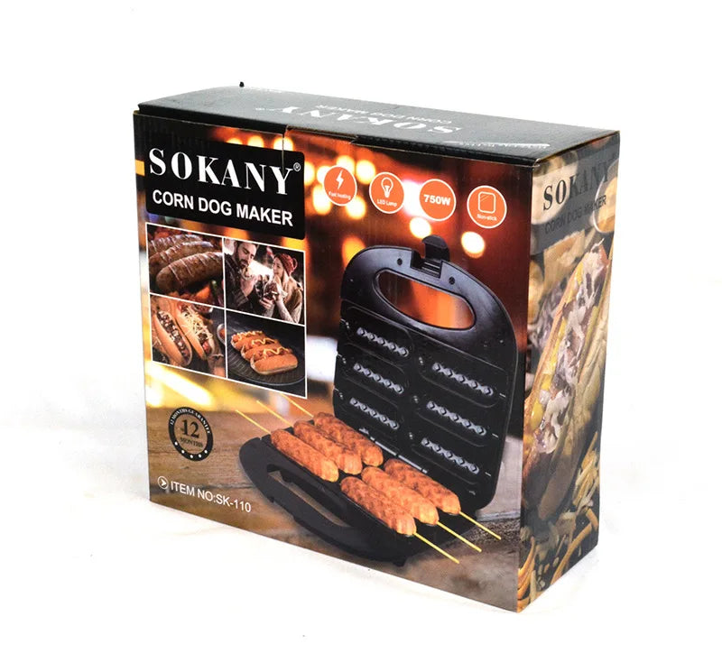 6-Hole Hot Dog Maker Breakfast Machine