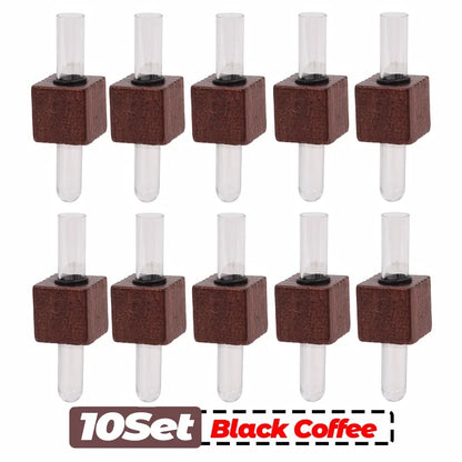 Wood Test Tube Vase Magnetic Flower Decor