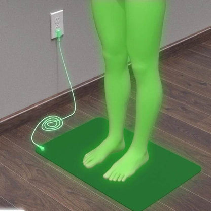 Earthing Mat with Wristband Soft PU Grounding Mat Pad Healthy Balance for Anxiety Relief & Better Sleep Earth Connected Therapy - My Chroma Cart