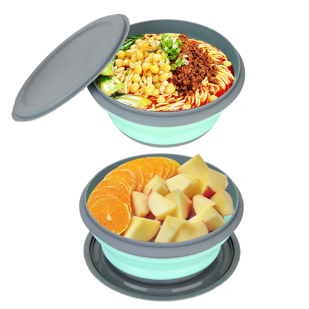 3pcs Silicone Folding Lunch Box with Lid