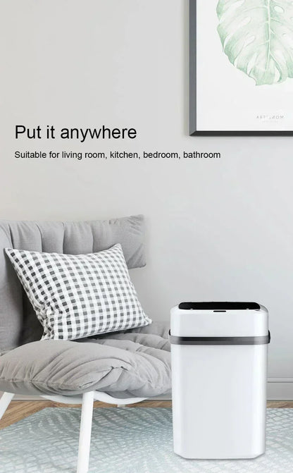13L Touchless Automatic Sensor Trash Can for Home