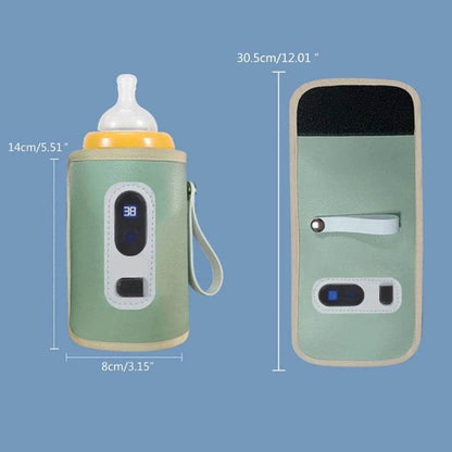 USB Milk Bottle Warmer Infant Bottle Portable Heat Keeper Formula Milk Travel Heating Sleeve for Baby Nursing Bottles - My Chroma Cart