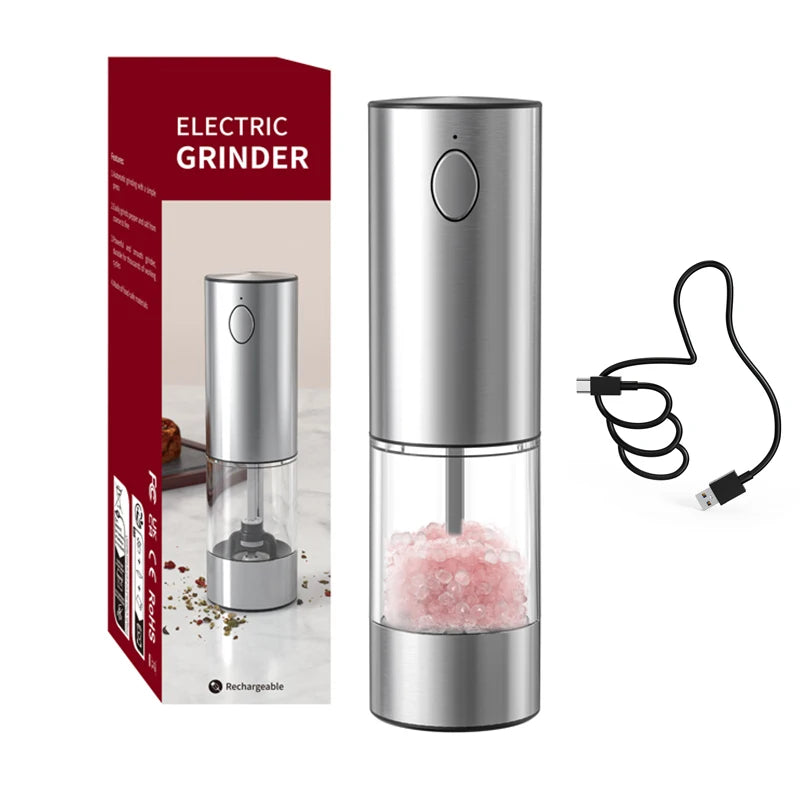 USB Rechargeable Electric Pepper Grinder