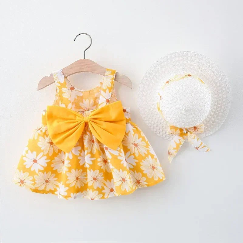 Girls Summer Floral Princess Dress