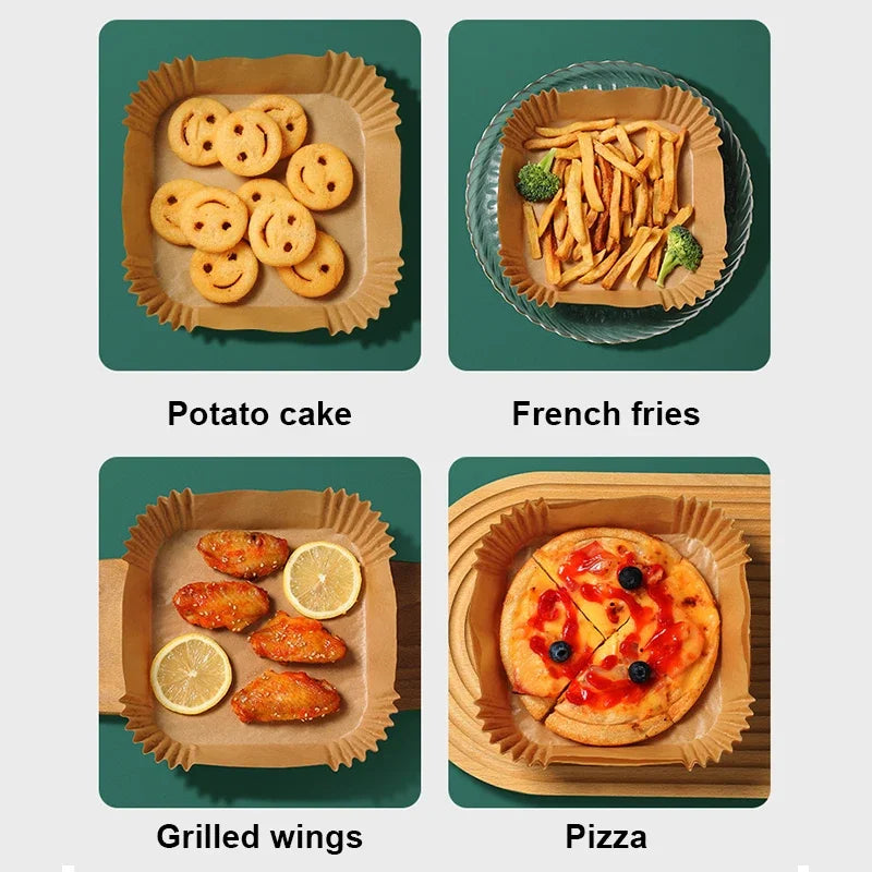 50pcs Disposable Air Fryer Paper Liners