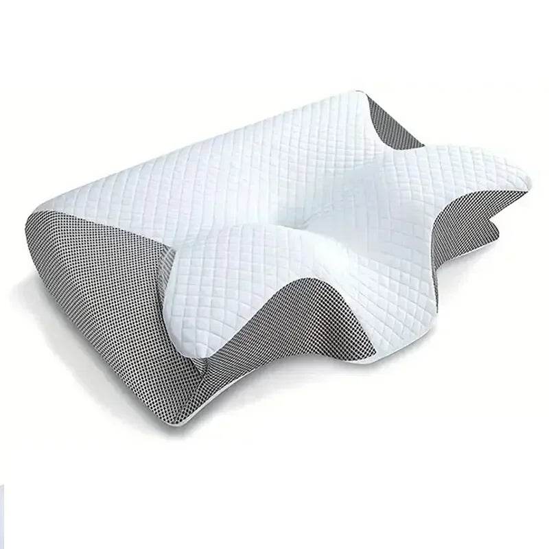 1pc Memory Foam Cervical Pillow, 2 in 1 Ergonomic Contour Orthopedic Pillow for Neck Pain Support Pillows Pillowcase replacement - My Chroma Cart