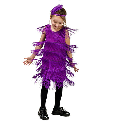 Girls Party Flapper Dance Dress
