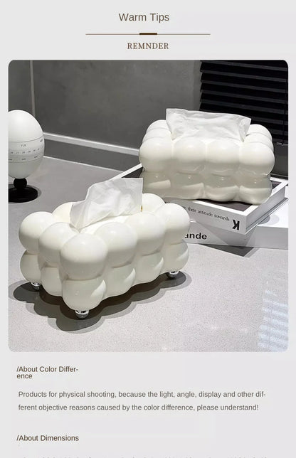 Cute Cloud Design Tissue Box Organizer for Home
