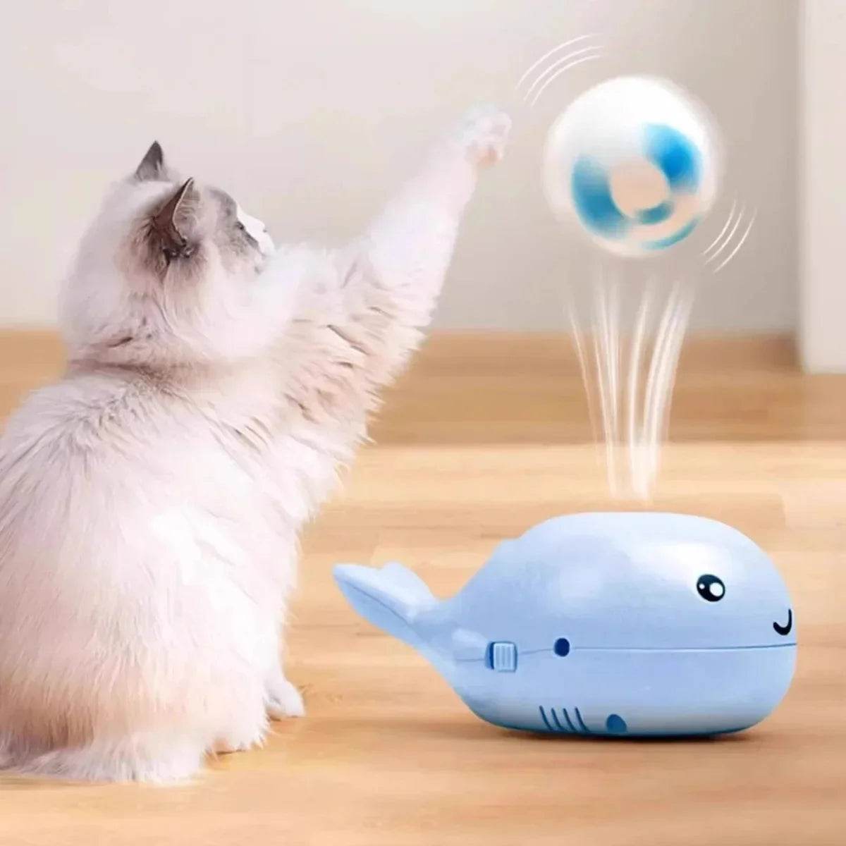 Cat Electric Toy Portable Floating Ball Cat Toys USB-powered Kitten Interactive Playing Ball Toys Cartoon Training Toy for Cat - My Chroma Cart