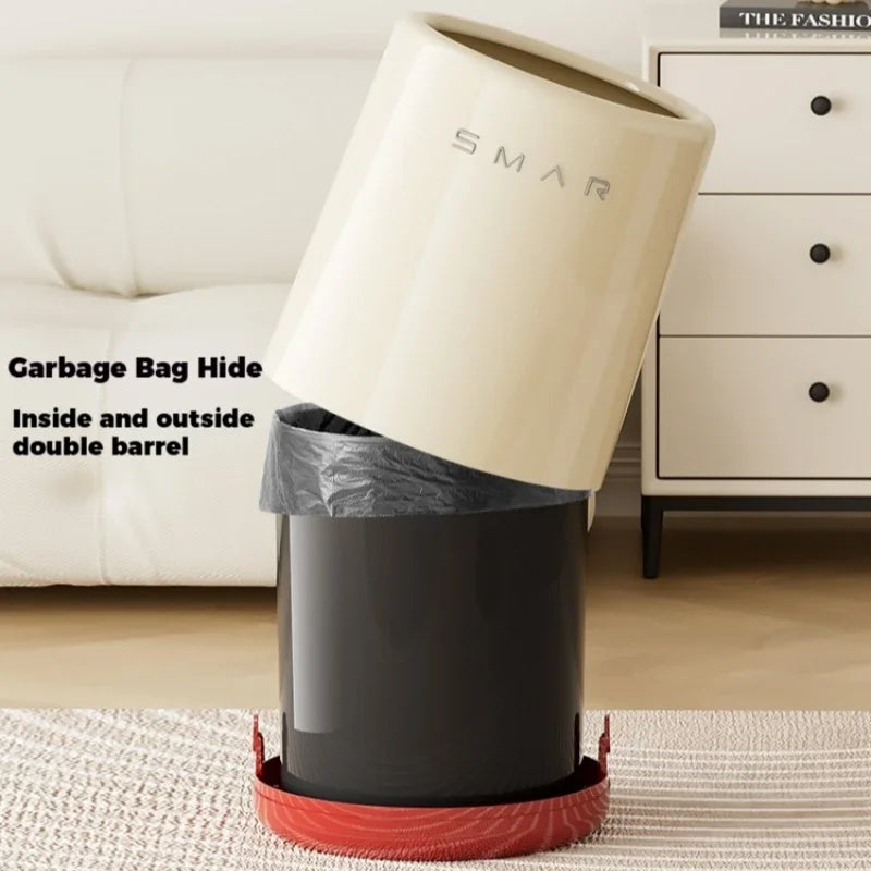 13L Nordic Style Dual Layer Trash Can