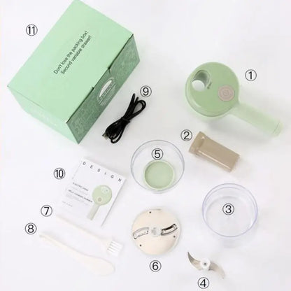 4-in-1 Electric Vegetable Cutter