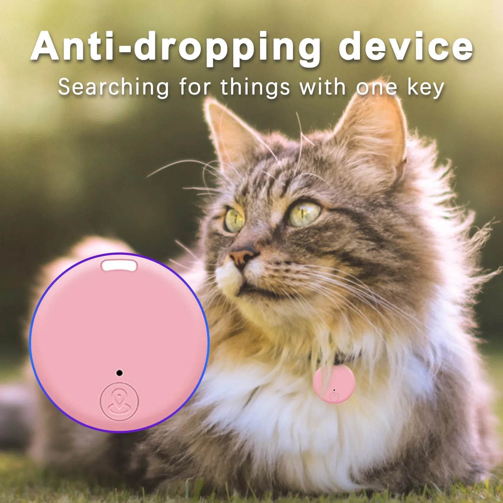 Mini GPS Locator AntiLost Alarm Wallet Keychain Smart Tag Bluetooth-Compatible Tracer Keychain Dog Pet Child Tracker Key Finder - My Chroma Cart