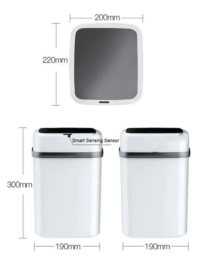 13L Touchless Automatic Sensor Trash Can for Home
