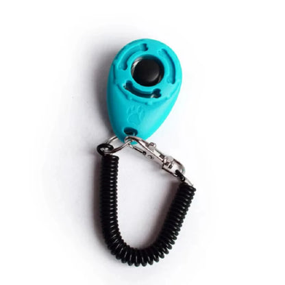 Dog Training Clicker Aid Adjustable WristStrap Sound Plastic Pet Cat Click Trainer Key Chain Dog Repeller Dog Supplies ﻿