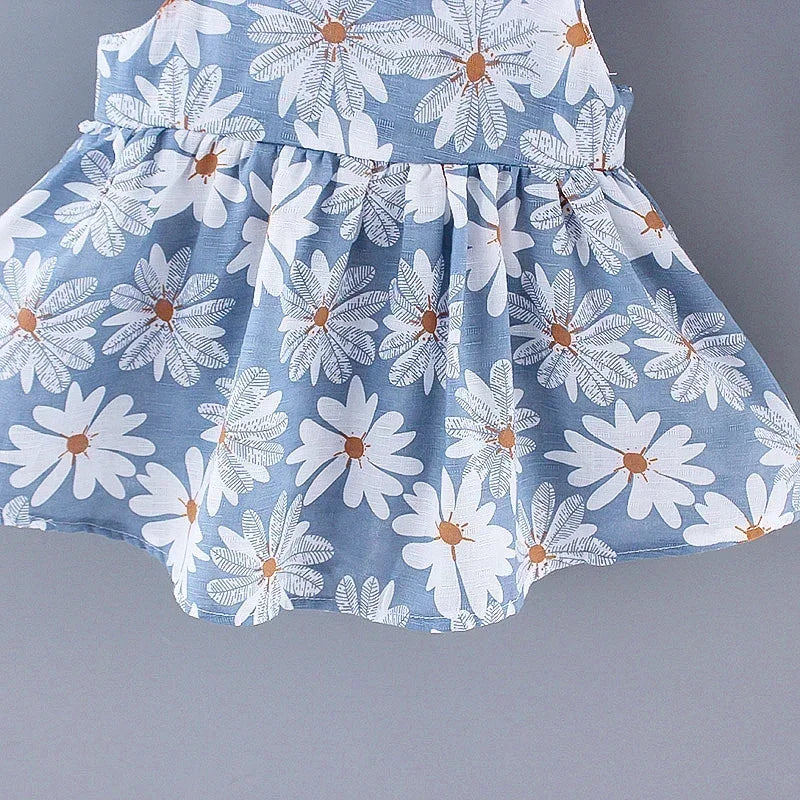 Girls Summer Floral Princess Dress