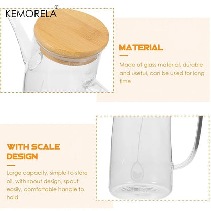 KEMORELA Leakproof Glass Oil Dispenser