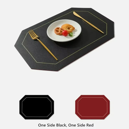 Faux Leather Waterproof Dining Placemats