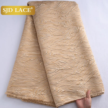 African Brocade Lace Fabric – 5 Yards
