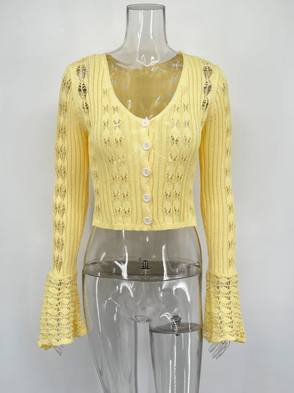 Tuularose Knitted V-Neck Top