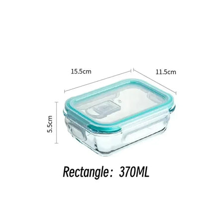 Glass Kitchen Storage Containers Bento Lunch Box