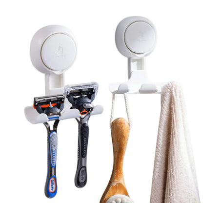TAILI Shower Razor Hooks for Bathroom Kitchen Shower Hooks Suction Cup Hook Powerful Vacuum Suction Hooks Removable and Reusable