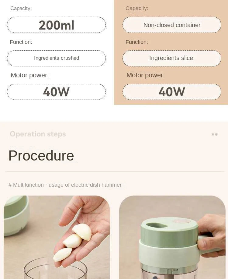 4-in-1 Electric Vegetable Cutter