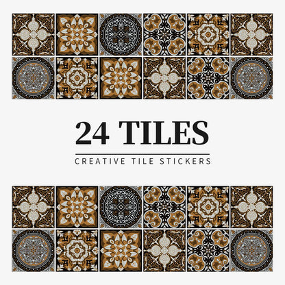 24 PCS PVC Tile Stickers Waterproof