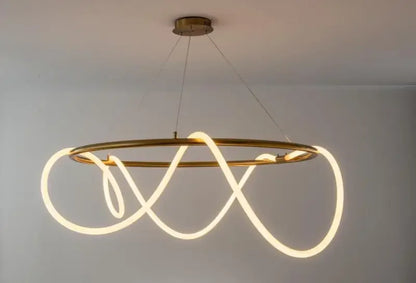 Nordic Gold LED Chandelier Dining Light