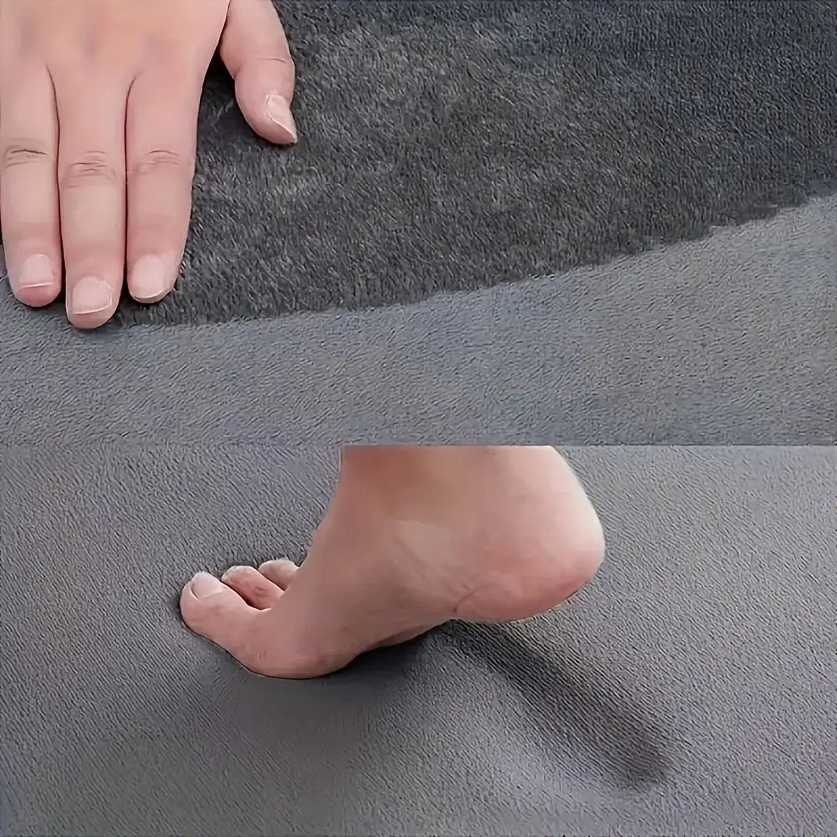 Simple kitchen floor mat flannel L-shaped water-absorbing pad foot pad non-slip long carpet