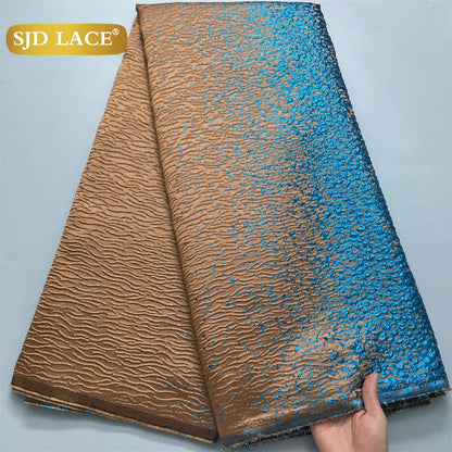 African Brocade Lace Fabric – 5 Yards