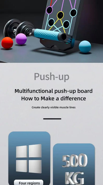 Folding Push-Up Board Trainer
