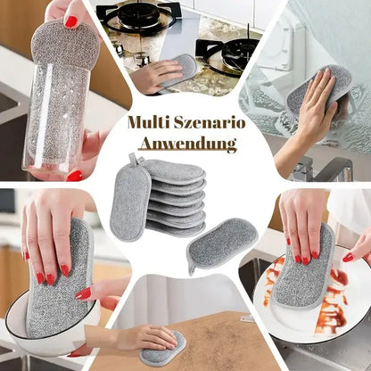 New Thickened Cleaning Sponges Silver Double-sided Dishwashing Cloth Kitchen Dish Pot Strong Cleaning Wipe Magic Scouring Pads