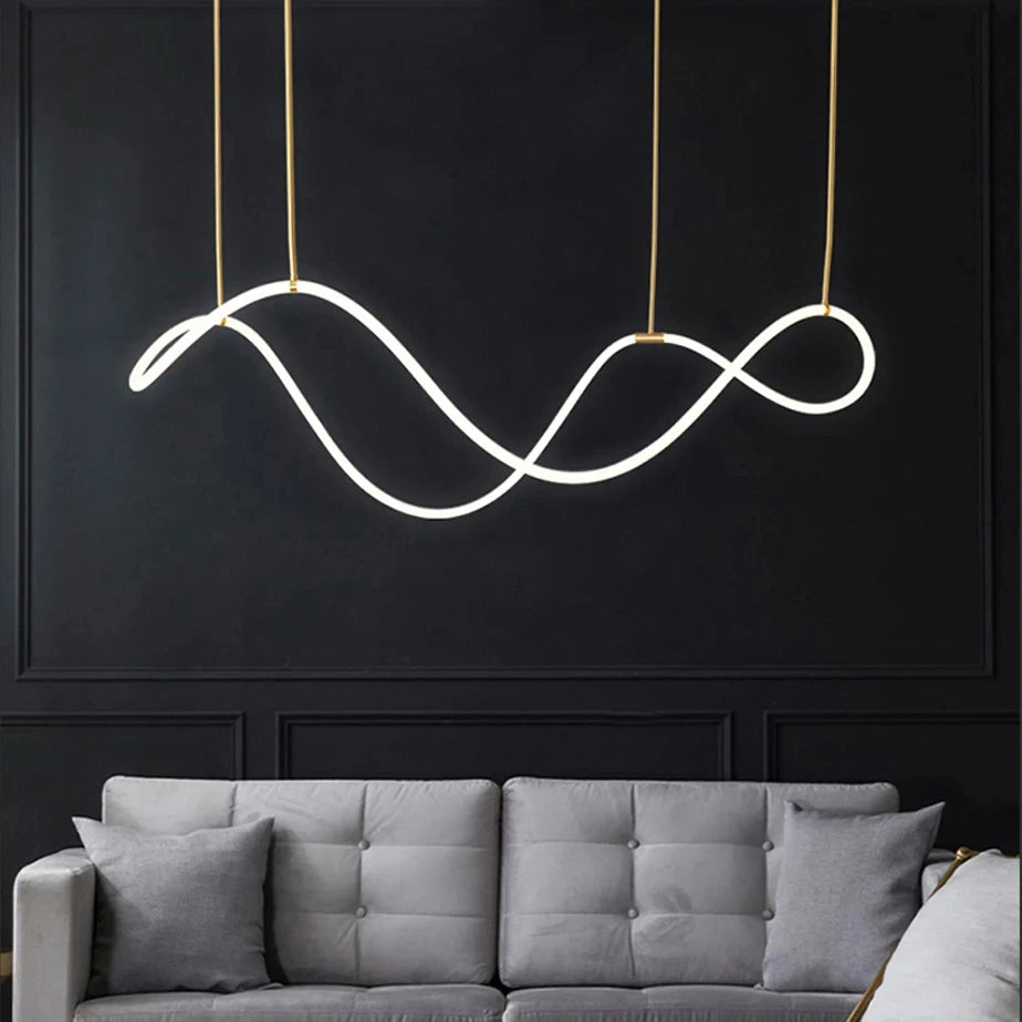 Nordic Gold LED Chandelier Dining Light