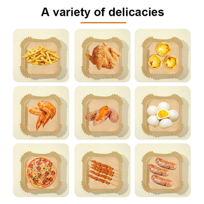 50pcs Disposable Air Fryer Paper Liners