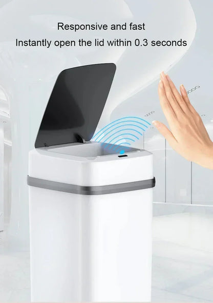 13L Touchless Automatic Sensor Trash Can for Home