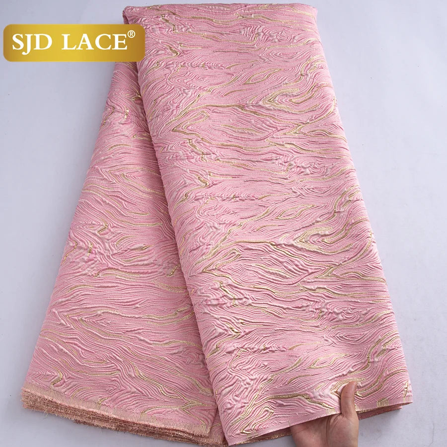 African Brocade Lace Fabric – 5 Yards