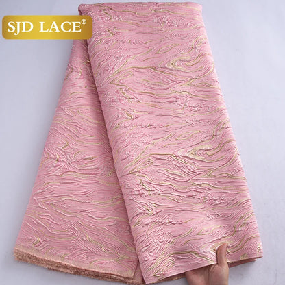 African Brocade Lace Fabric – 5 Yards