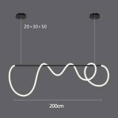 Nordic Gold LED Chandelier Dining Light